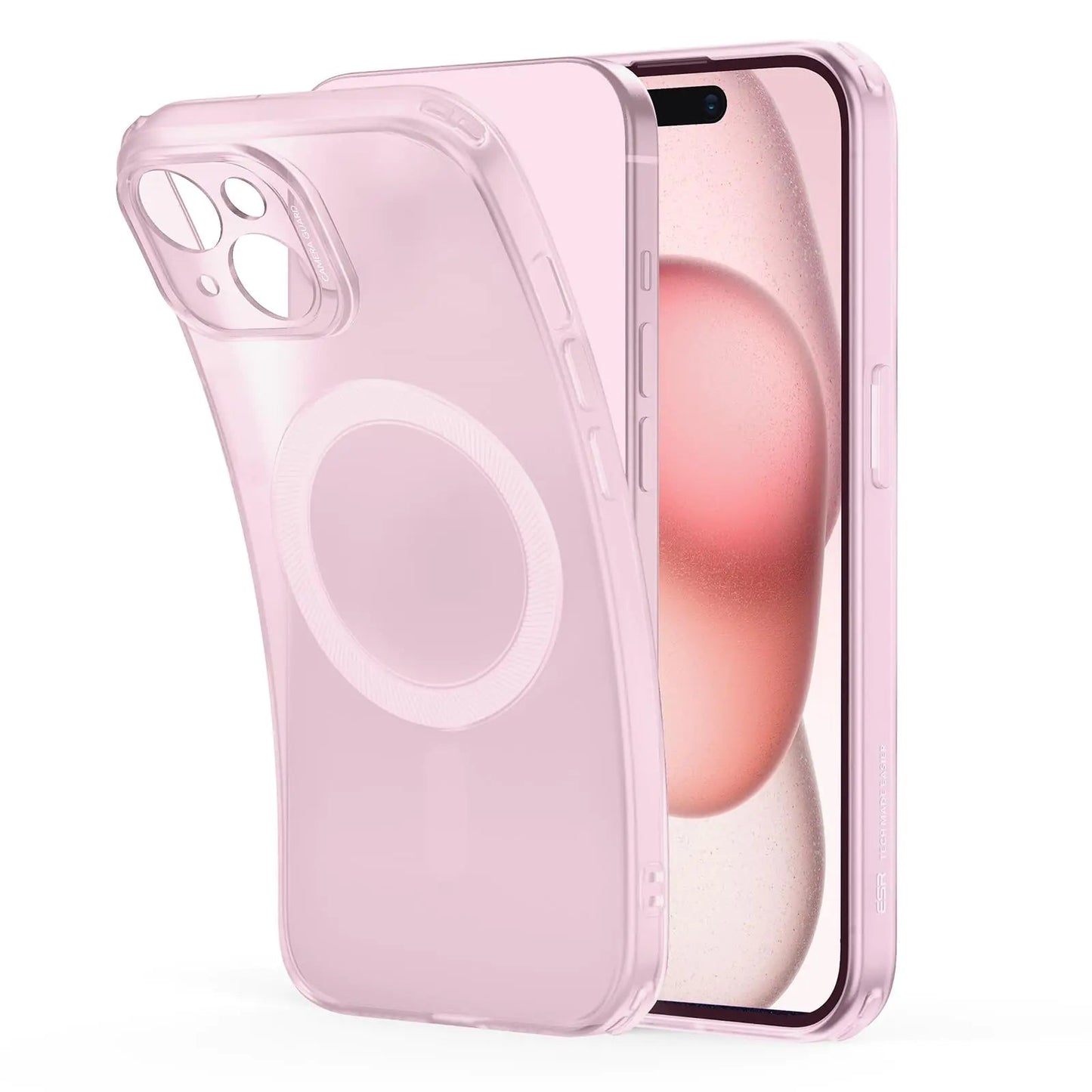 ESR for iPhone 15 Case, Compatible with MagSafe, Military-Grade Protection, Resists Yellowing and Scratches, Magnetic Phone Case for iPhone 15, Zero Series, Frosted Pink HejK.com Marketplace LLC