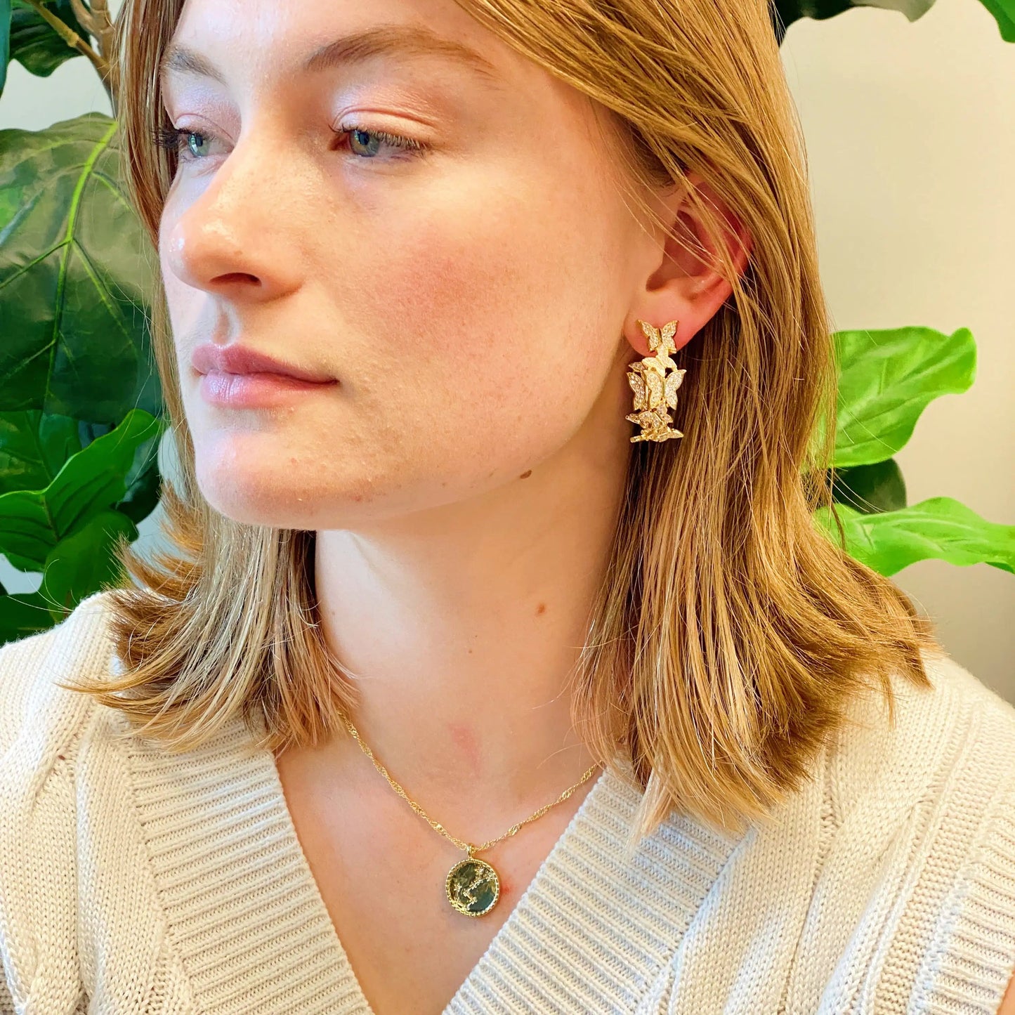 Fly In The Shine Earrings WEM Support (www.WEM.support)