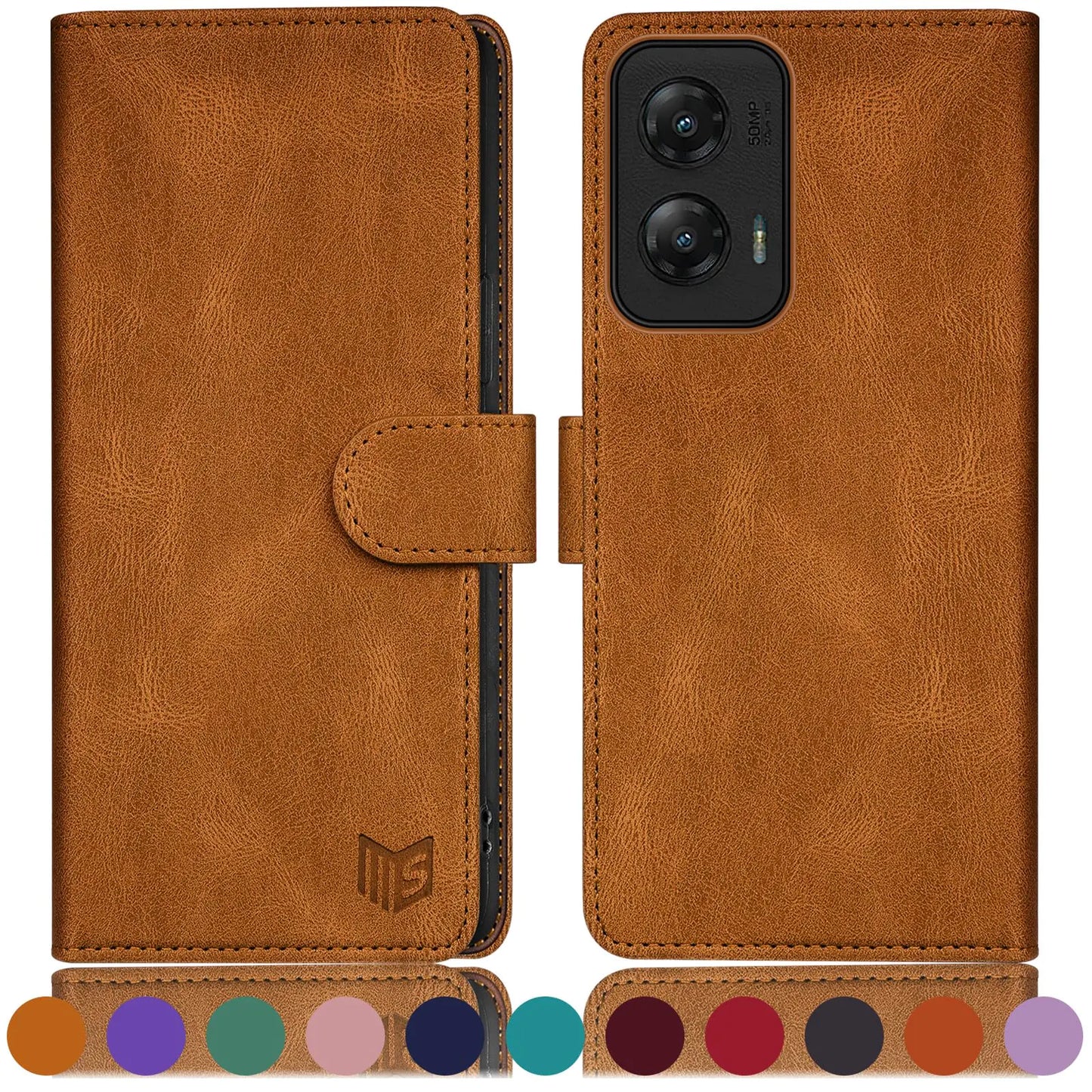 SUANPOT for Moto G Stylus 5G 2024 Wallet case with RFID Blocking Credit Card Holder,Flip Book PU Leather Protective Cover Women Men for Stylus 5G 2024 Phone case Purple