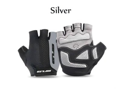  - 0 1004 Shockproof Half - Finger Cycling Gloves // Stoßfeste Halbfinger - Radfahrhandschuhe - Catch Cards