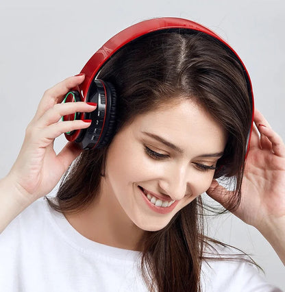 Super Bass Wireless Bluetooth Headphones Foldable Stereo Earphones Headsets Mic WEM Support (www.WEM.support)