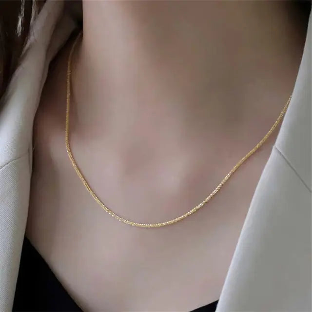 Sparkling Clavicle Chain Necklace WEM Support (www.WEM.support)