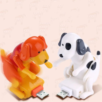 Cartoon Rogue Dog And Puppy Charger Cover