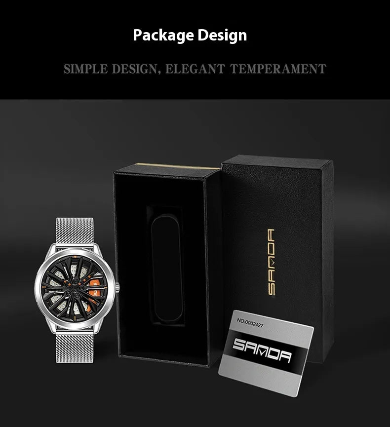 Men's Wheel Series Lucky Fashion Watch HejK.com