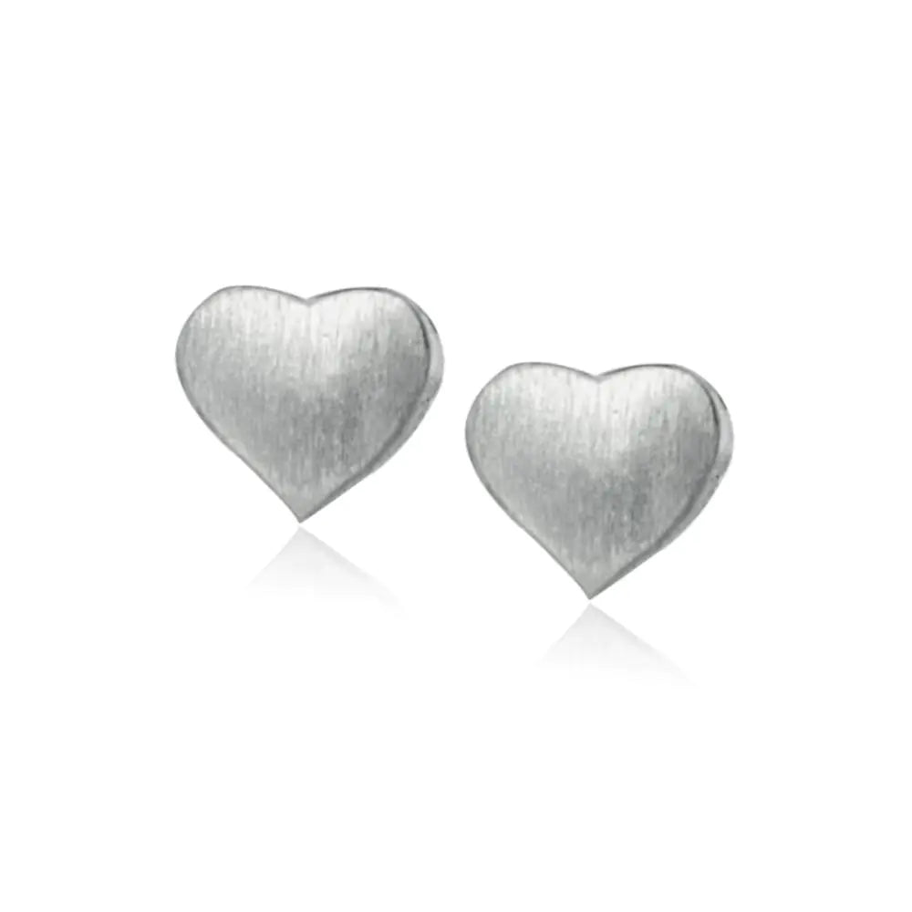 Sterling Silver Double Heart Earrings WEM Support (www.WEM.support)