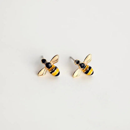 Dainty Bee Stud earrings WEM Support (www.WEM.support)