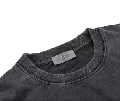 Fun Letter Printing Short-sleeved Men's Loose Round Neck Five-point Sleeves WEM Support (www.WEM.support)