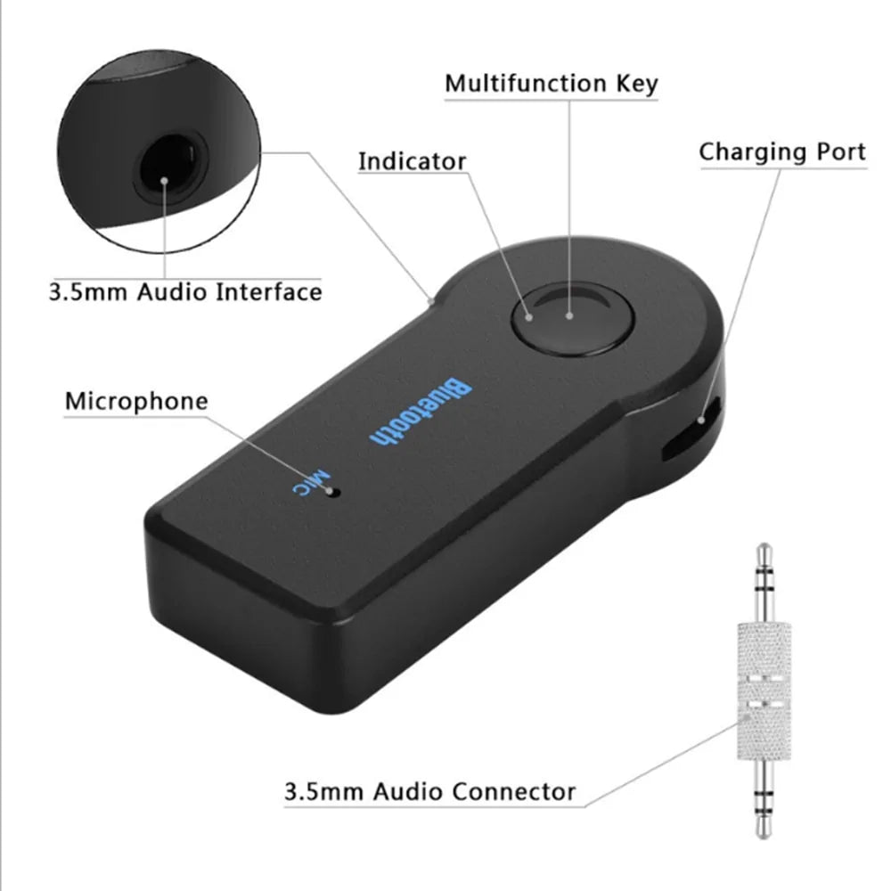 Receptor Bluetooth Sem Fio para Música no Carro WEM Support (www.WEM.support)