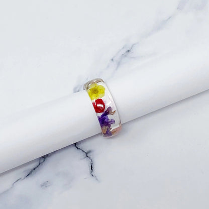 Flower Field Acrylic Ring WEM Support (www.WEM.support)