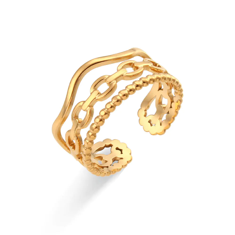 Niche Woven Stainless Steel Ring