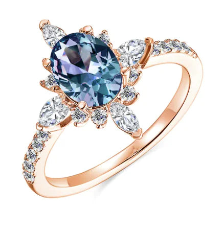 Snowflake Retro Ring HejK.com