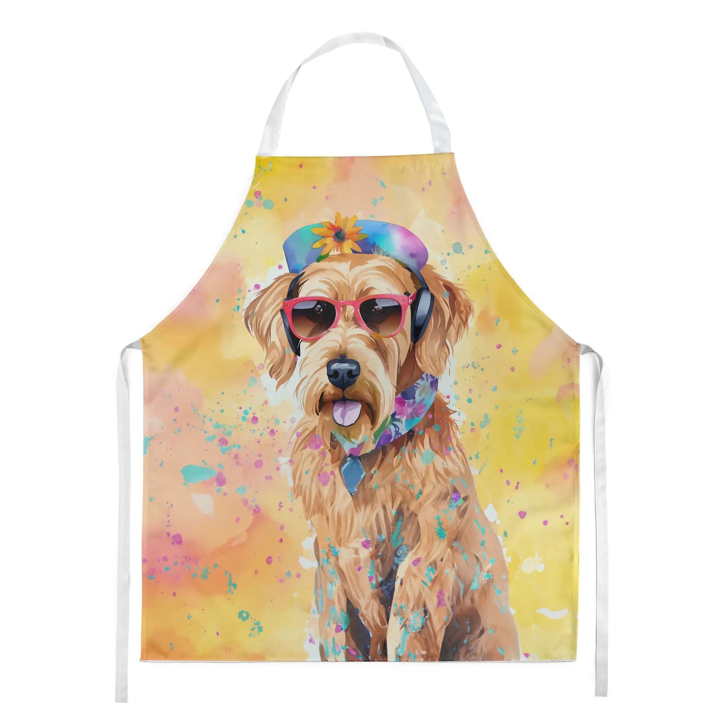 Airedale Terrier Hippie Dawg Apron WEM Support (www.WEM.support)