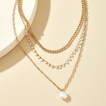 Bohemian Pearl Pendant Necklace WEM Support (www.WEM.support)