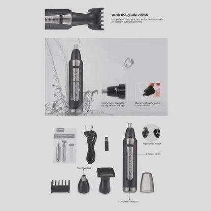 2-in-1 Nose and Hair Trimmer KM-6511 WEM Support (www.WEM.support)