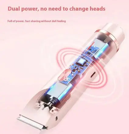 2 In 1 Hair Remover Electric Razor WEM Support (www.WEM.support)