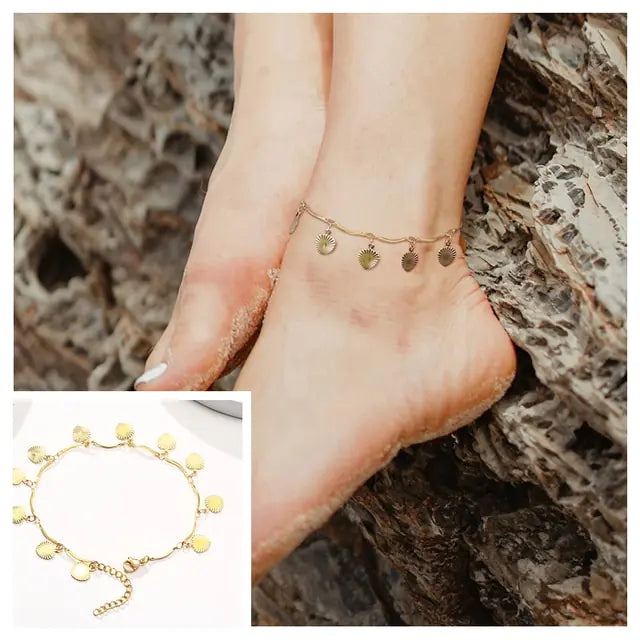 Adjustable Snake Chain Anklet for Women Girls WEM Support (www.WEM.support)