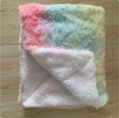 Thickened Flannel & Lamb Wool Double-Sided Blanket WEM Support (www.WEM.support)