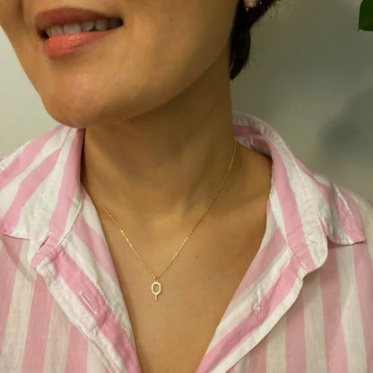 Club Pickleball Dainty Necklace WEM Support (www.WEM.support)