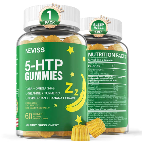 1Pack Gomitas Suplemento para Dormir 5 - HTP GABA - Libre de Melatonina Complex de Alta Potencia 900mg para el Ciclo de Descanso Saludable Extracto de Plátano L - Teanina L - Triptófano Omega - 3 - 6 - 9 para un Sueño Natural Relajación Cerebral Vegano // 5 - HTP GABA - Catch Cards