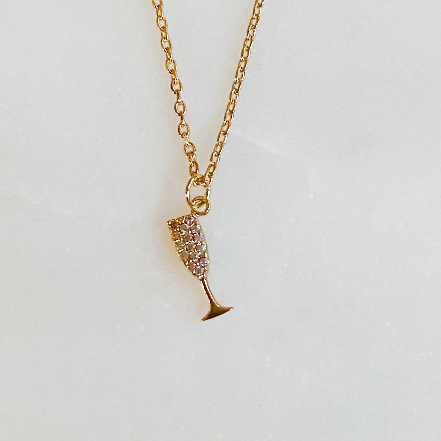 Cheers To Happily Ever After Necklace WEM Support (www.WEM.support)