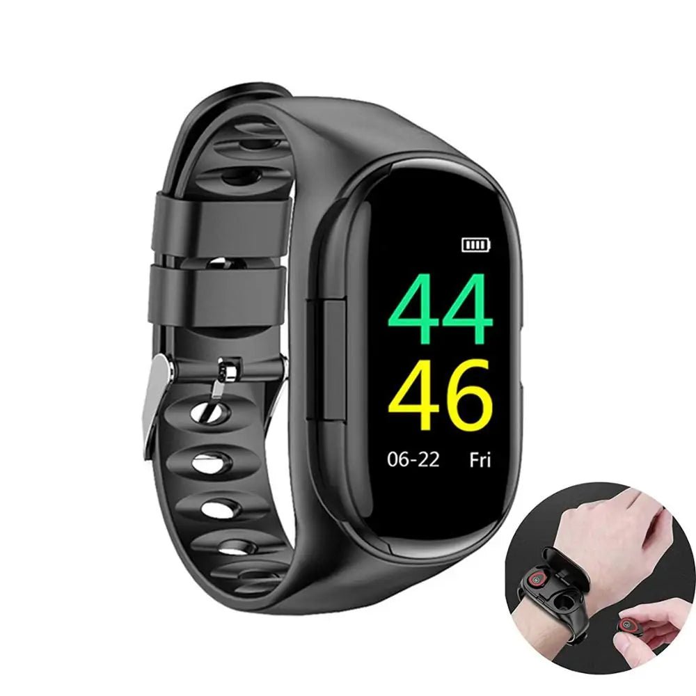 2 - In - 1 Smart Watch And Wireless Earbuds - Catch Cards