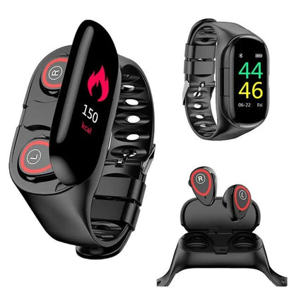 2 - In - 1 Smart Watch And Wireless Earbuds - Catch Cards