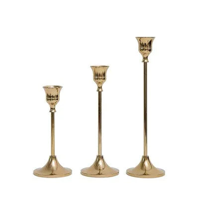 Classic Antique Gold Candle Stand