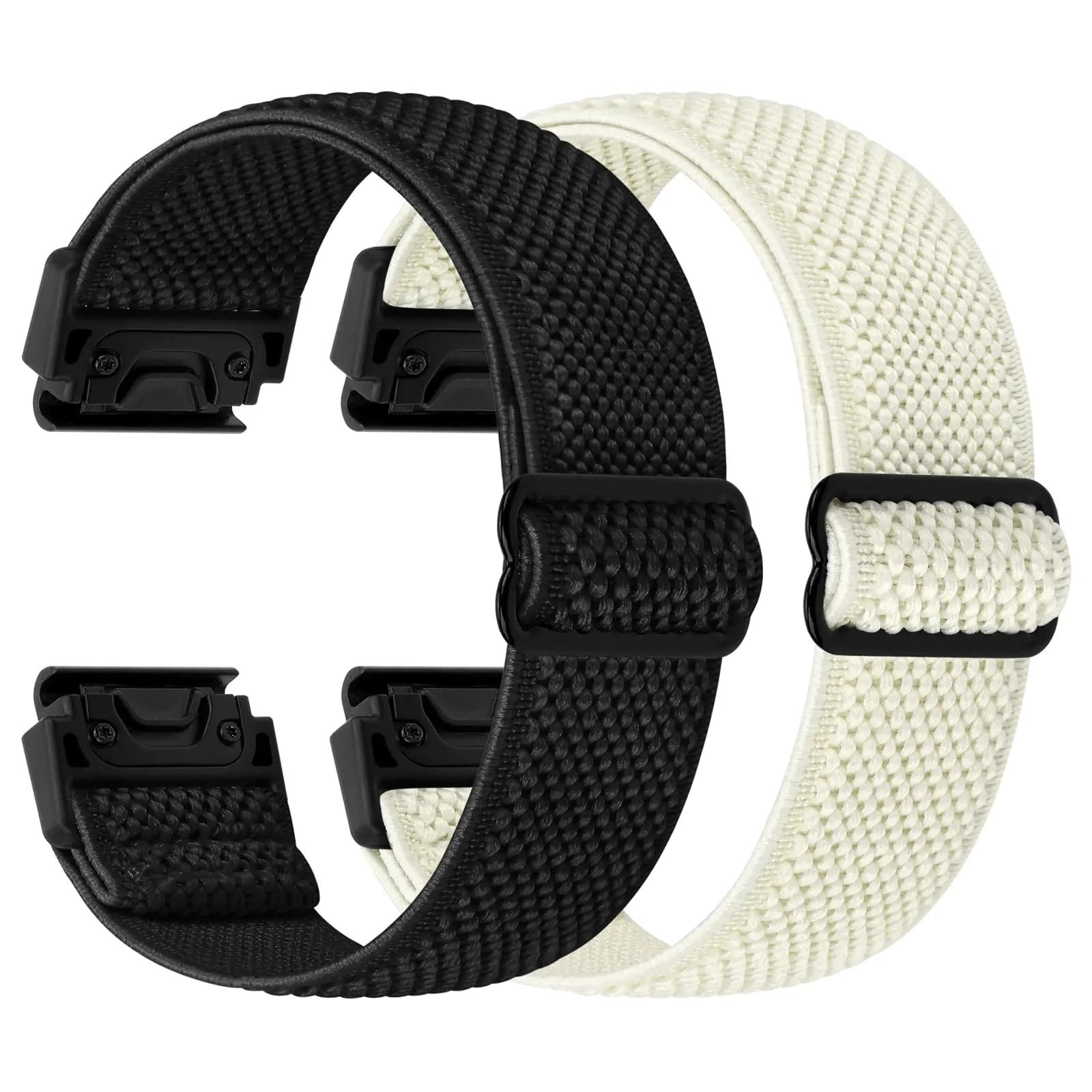 22mm Watch Bands for Garmin Fenix 8 47mm/Fenix E 47mm/Fenix 7/Fenix 7 Pro/Fenix 6/Fenix 6 Pro/Fenix 5/5 Plus/Instinct 2/Epix Gen 2/Approach S62/S60 Band, Quickfit Elastic Nylon Strap Wristband - Catch Cards