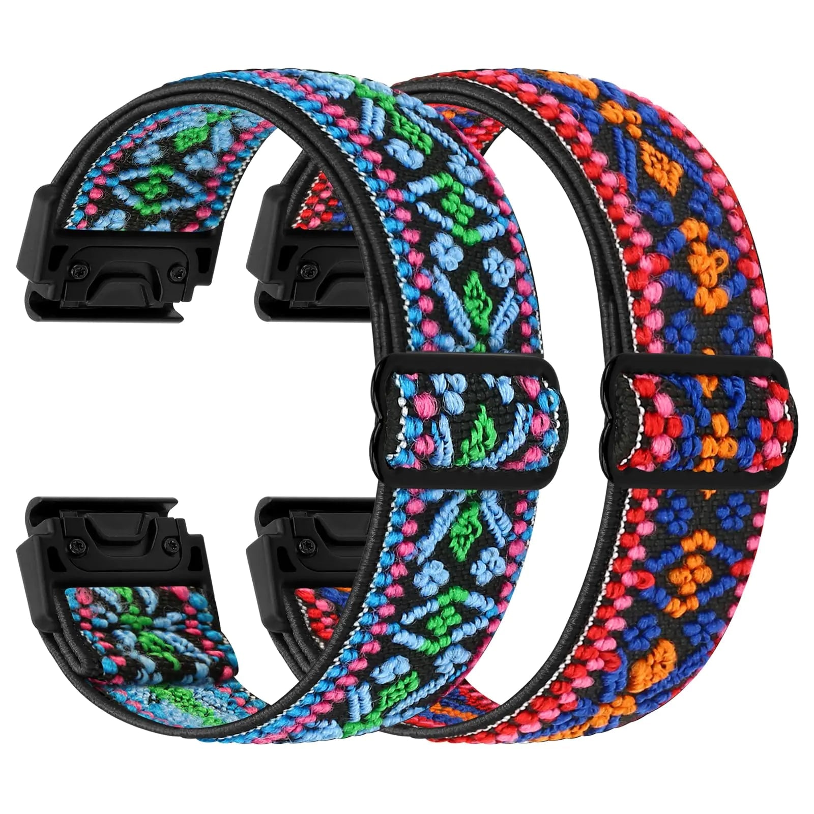 22mm Watch Bands for Garmin Fenix 8 47mm/Fenix E 47mm/Fenix 7/Fenix 7 Pro/Fenix 6/Fenix 6 Pro/Fenix 5/5 Plus/Instinct 2/Epix Gen 2/Approach S62/S60 Band, Quickfit Elastic Nylon Strap Wristband - Catch Cards