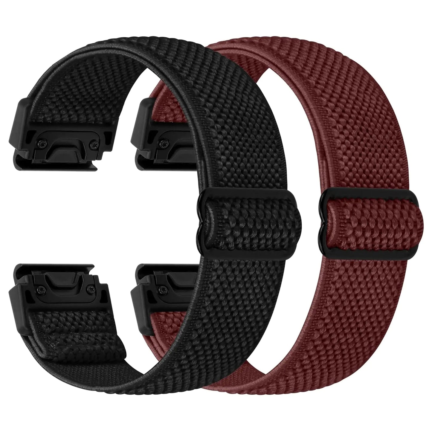 22mm Watch Bands for Garmin Fenix 8 47mm/Fenix E 47mm/Fenix 7/Fenix 7 Pro/Fenix 6/Fenix 6 Pro/Fenix 5/5 Plus/Instinct 2/Epix Gen 2/Approach S62/S60 Band, Quickfit Elastic Nylon Strap Wristband - Catch Cards
