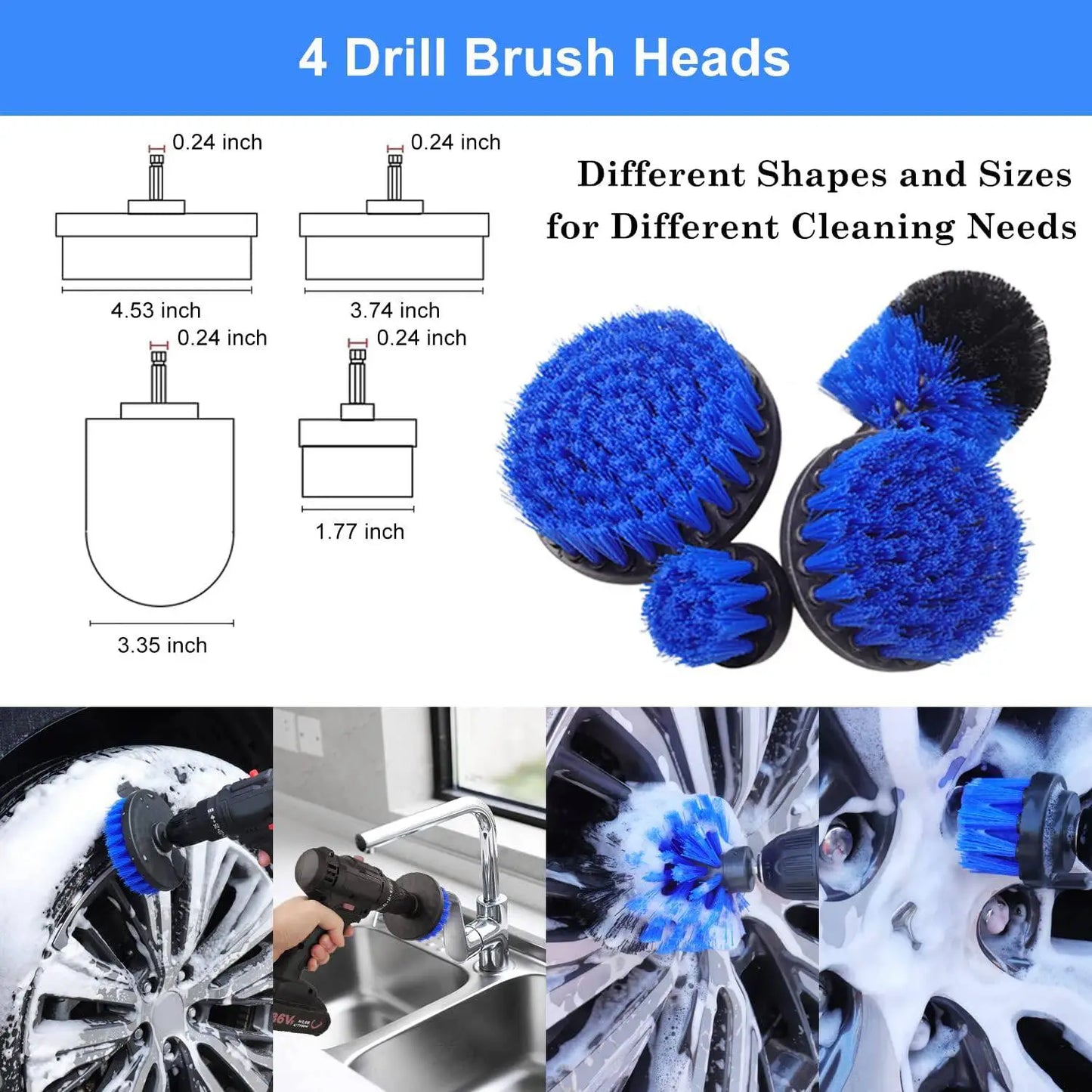 26Pcs Car Detailing Brush Set Drill - HejK.com Marketplace LLC