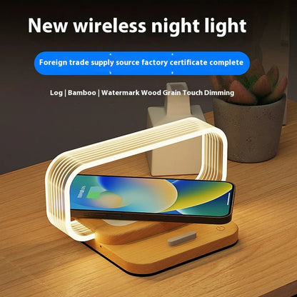 Multifunctional Lamp with Clock & Wireless Charger HejK.com