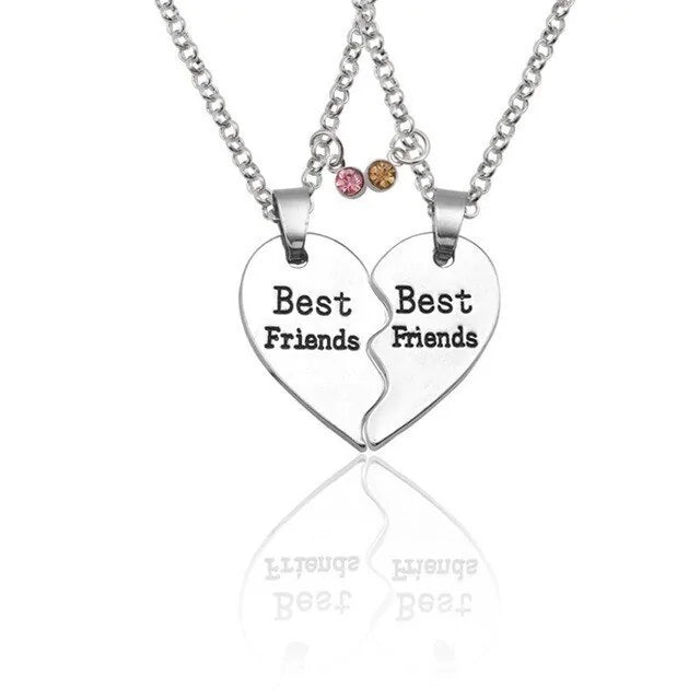Star Moon Best Friend Pendant Necklace Set WEM Support (www.WEM.support)