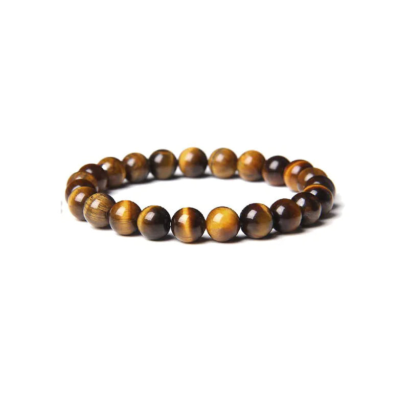 Tiger Eye & Agate Beaded Stretch Bracelet WEM Support (www.WEM.support)