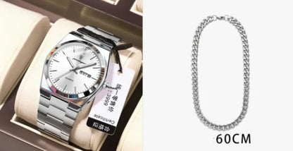 SlimLine Waterproof Quartz Watch WEM Support (www.WEM.support)