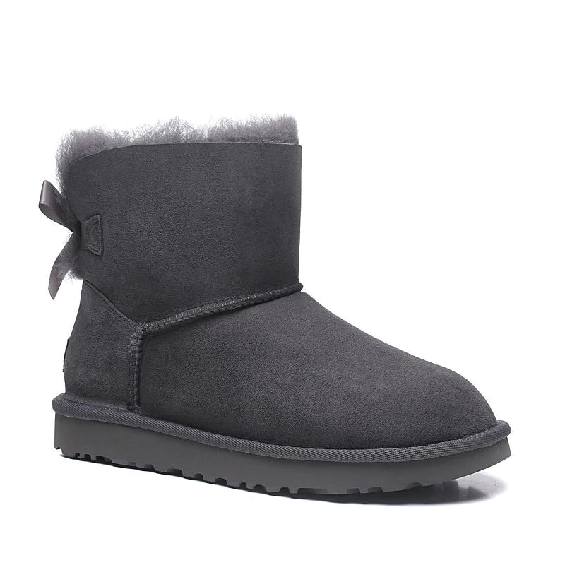 Sheepskin and wool all-in-one snow boots WEM Support (www.WEM.support)