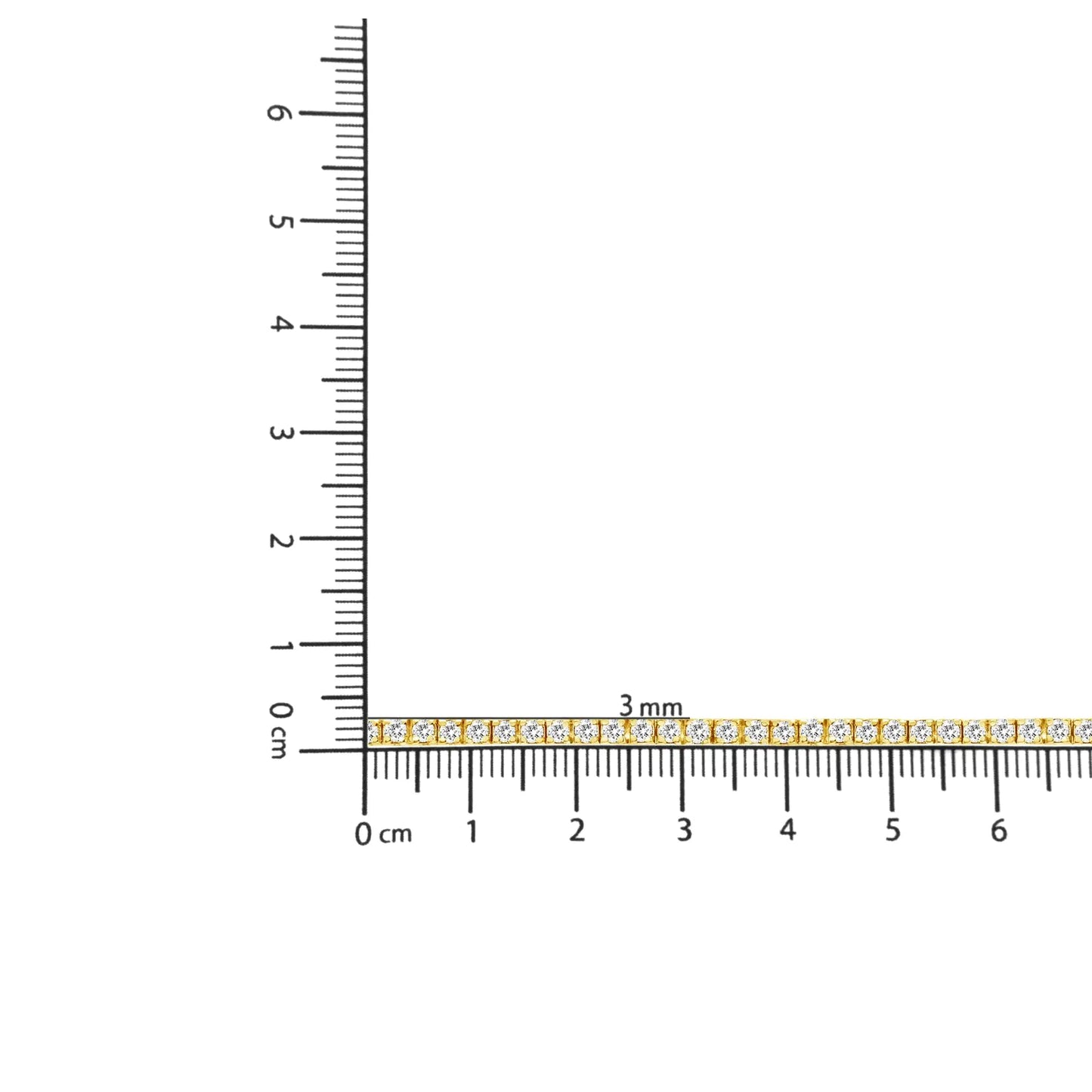 Pulsera de Tenis de Eslabones Clásicos de Plata Esterlina .925 con Baño de Oro Amarillo de 14K y 2.0 Cttw de Diamantes (Color K-L, Claridad I2-I3) - 7-1/4" WEM Support (www.WEM.support)