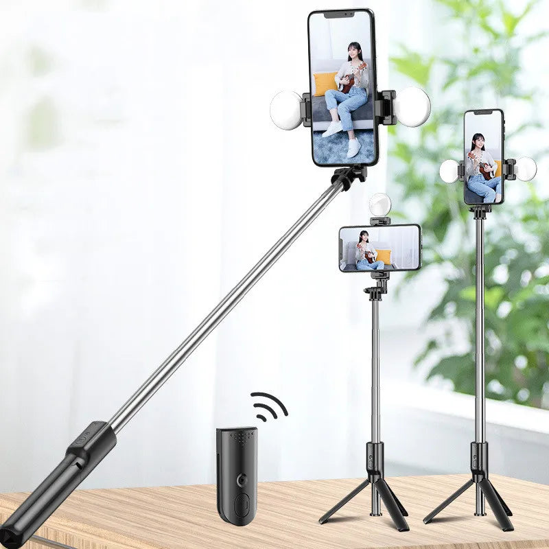 Mobile Phone Selfie Stick With Light WEM Support (www.WEM.support)