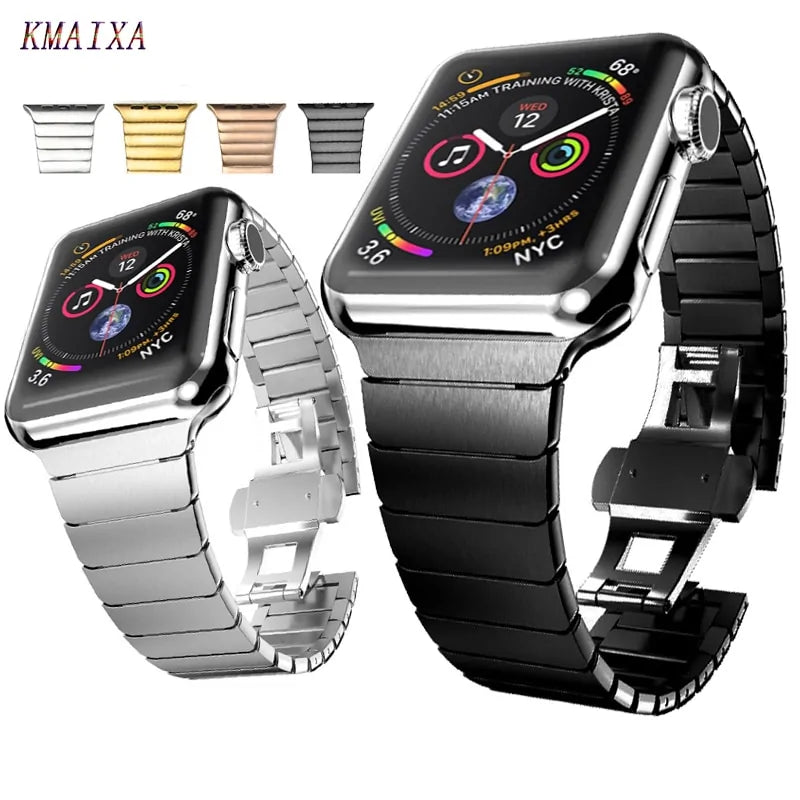 Stainless Steel Strap for Apple Watch WEM Support (www.WEM.support)