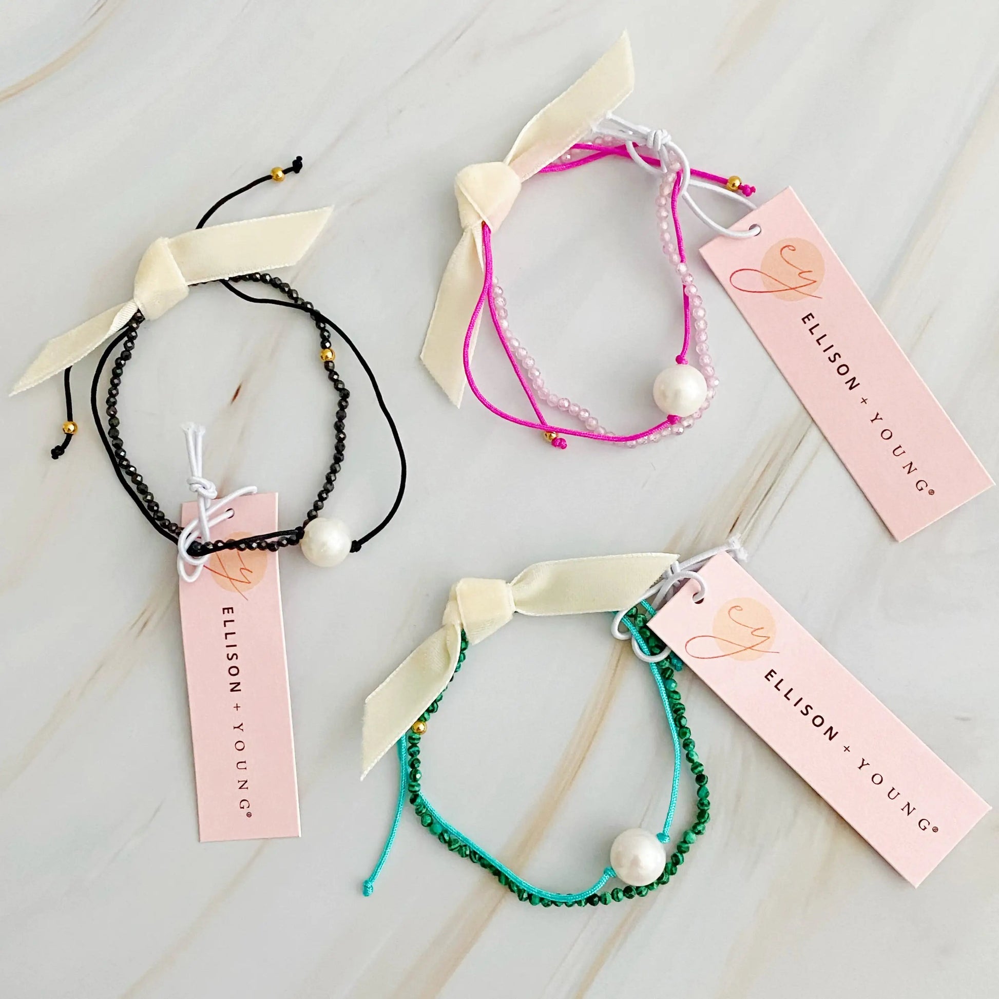 Genuine Pearl Color Dream Bracelet Set Of 2 WEM Support (www.WEM.support)