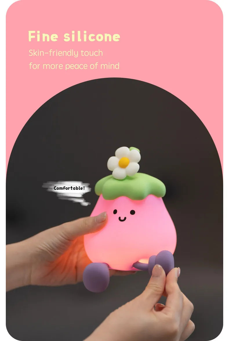 Eggplant Glow Nightlight - Gentle & Soft Lighting HejK.com Marketplace LLC