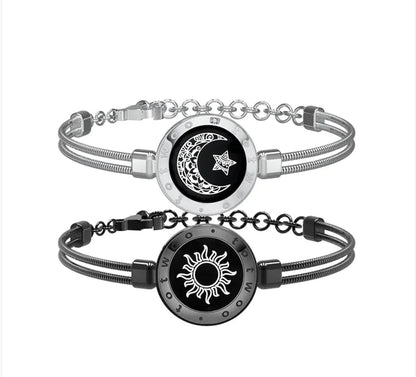 Smart Sun & Moon Sensing Couple Bracelet WEM Support (www.WEM.support)
