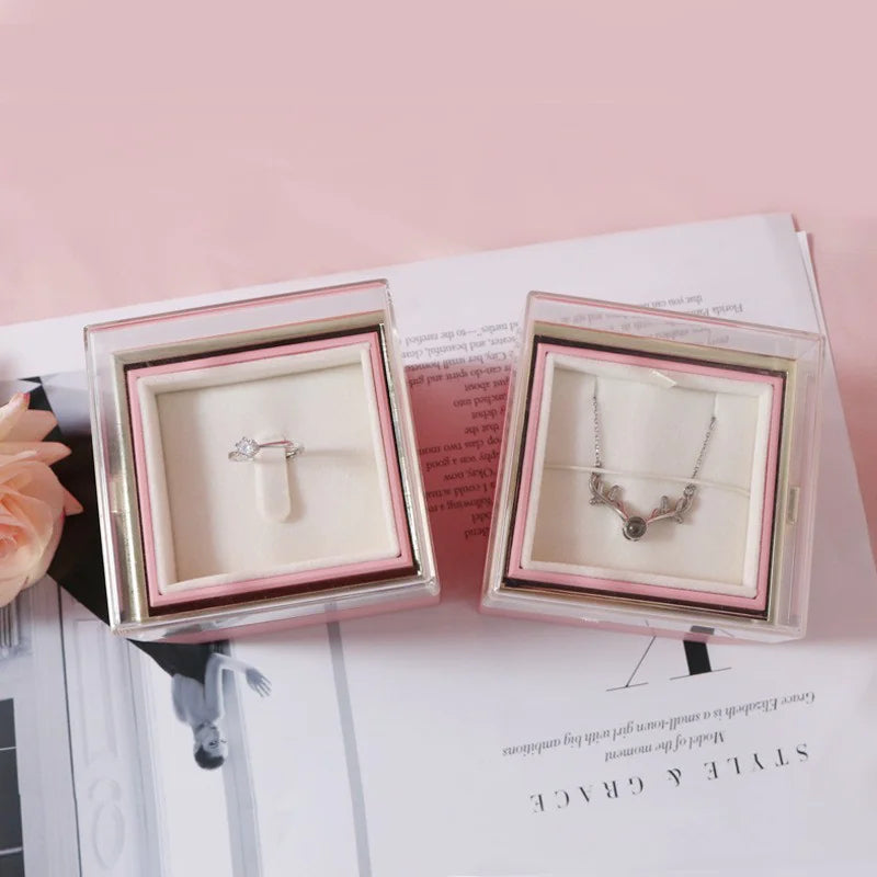 Acrylic Ring Box Valentine's Day WEM Support (www.WEM.support)