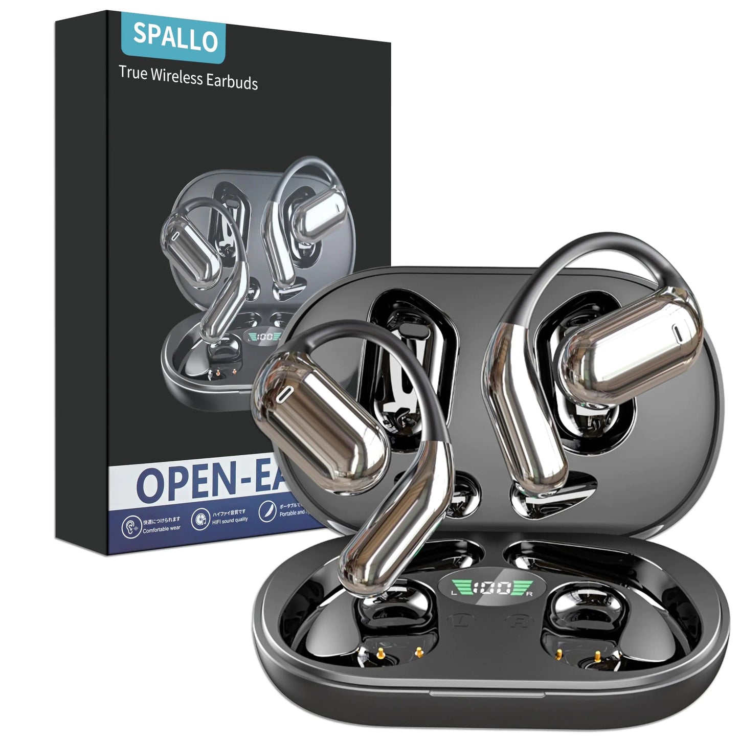 3-in-1 AI Real-Time Language Translation Earbuds: 144 Languages & Accents Translation Device EarphonesTwo-Way TranslatingLong Battery Life Ideal for Travel Study & Business HejK.com Marketplace LLC