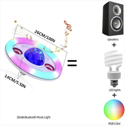 Bola de Luz de Palco LED com Bluetooth WEM Support (www.WEM.support)