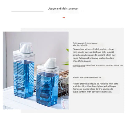 Recipiente para Detergente Transparente