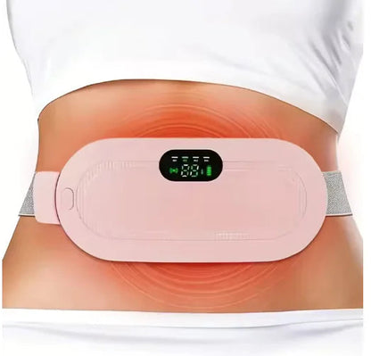 Menstrual Heating Pad Smart Warm Belt Relief Waist Pain Cramps Vibrating Abdominal Massager Electric Waist Belt Device WEM Support (www.WEM.support)