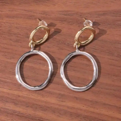 Geometric U-Shaped Stud Earrings WEM Support (www.WEM.support)