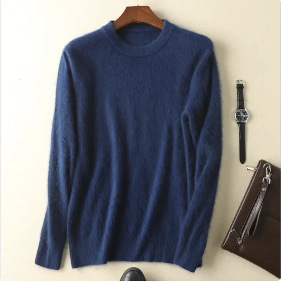 Thick Cashmere Round Neck Sweater WEM Support (www.WEM.support)