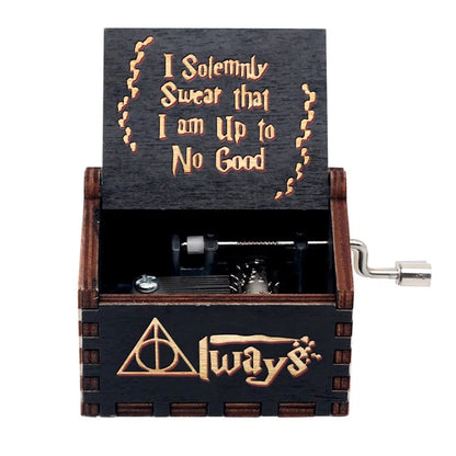 Caixa de Música de Madeira Movida a Manivela WEM Support (www.WEM.support)